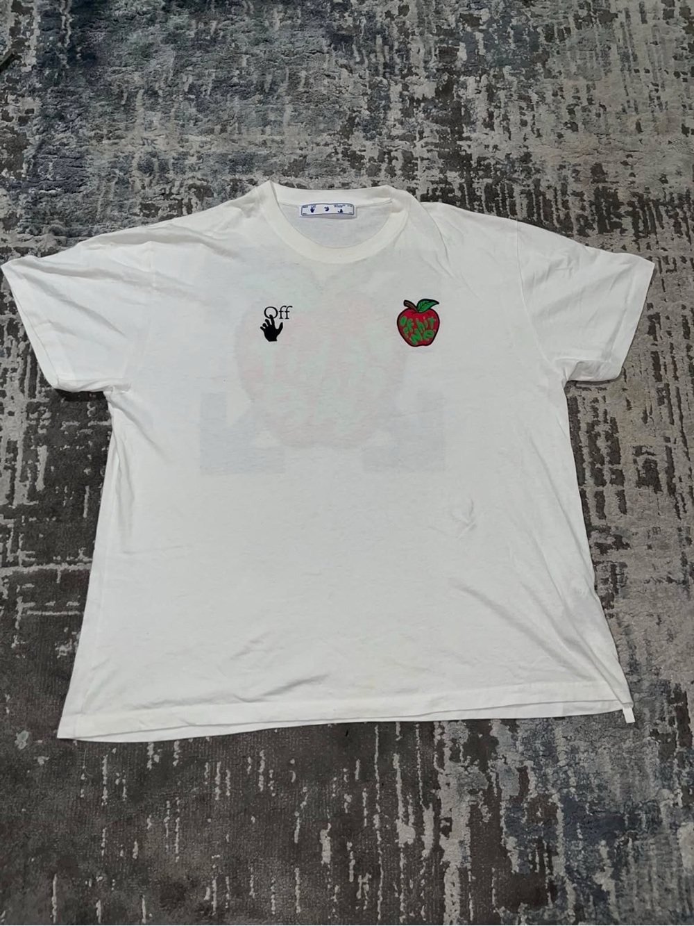 Off-White "Apple Over" Graphic T-Shirt (SS21 Collection)